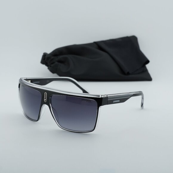 CARRERA 22/N 080S 9O Shield Sunglasses - Black White/Grey Gradient